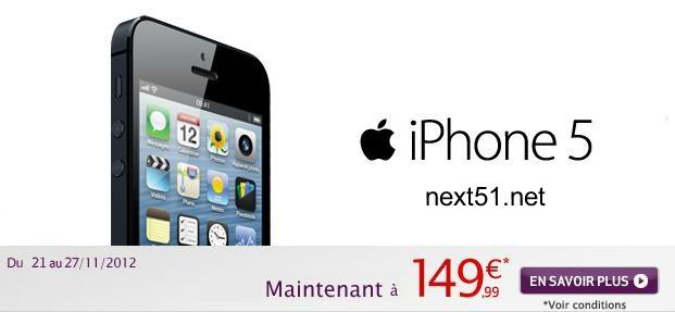L'iPhone 5 à 149,99 € chez Virgin Mobile...