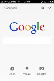 Application Google Goggles; Rechercher sur internet à partir d'une photo