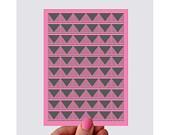 Pink Triangle Geometry Print Greeting Card