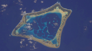 L'atoll de Tokelau, premier territoire 100% solaire - Photo Nasa