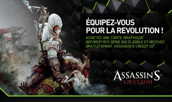 [Bon Plan JDG] NVIDIA offre Assassin’s Creed III avec sa série GeForce GTX 600
