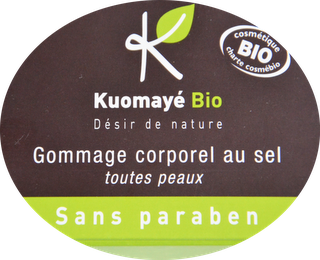 Mon super gommage au sel Bio et non testé sur les animaux: Kuomayé Bio