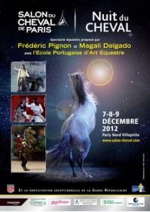 « La Nuit du Cheval « :  7 et 8 décembre à 20h30 et 9 décembre à 16h  au Salon du cheval à Villepinte