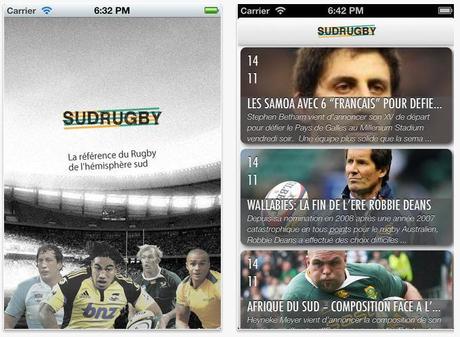 SudRugby Sud Rugby App Store Iphone Application