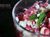 Frozen Yogurt fruits rouges menthe, éclats meringue
