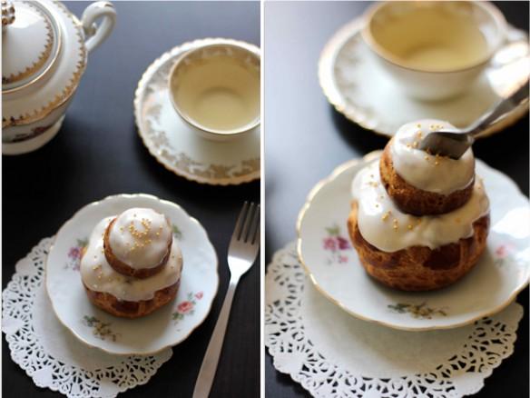 religieuse à la crème de marrons