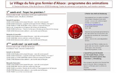 Du 24 novembre au 31 décembre, l'Ancienne Douane accueille Le Village du Foie Gras Fermier D'Alsace