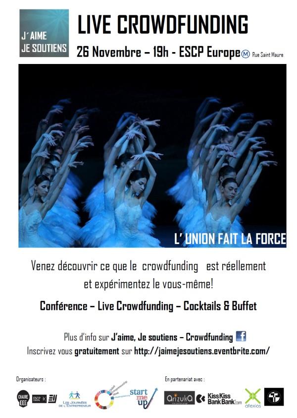 - Evenement – J’aime, Je soutiens – Crowdfunding