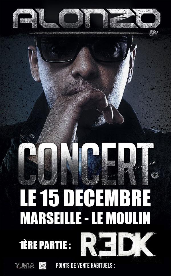 Alonzo en concert le 15 décembre à Marseille. Regardez le teaser !