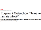 Avez-vous Mélenchon chez Ruquier