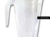 Carafe plastique transparente litres
