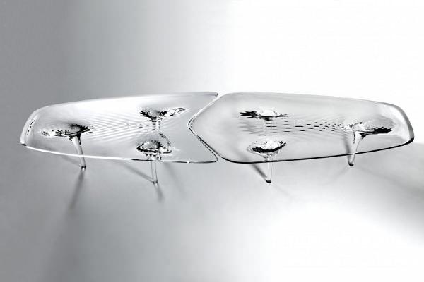 Table d’eau la Liquid Glacial par Zaha Hadid