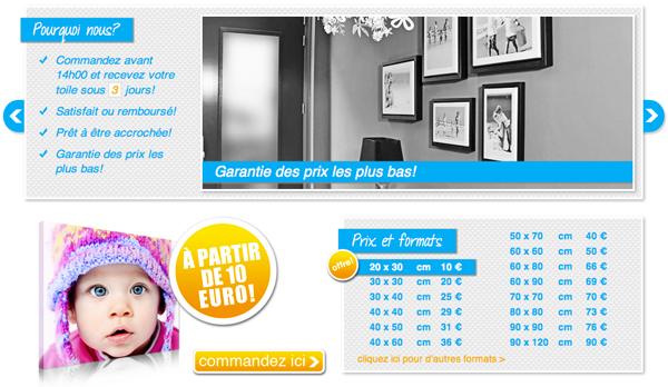 Idée de cadeau de Noël : nos photos sur toile