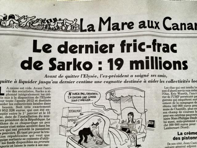 Comment Sarko a claqué 19 millions en 5 mois