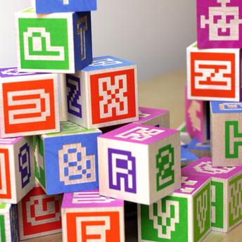 Les cubes Bitblox, par Glyfyx, du pixel art !