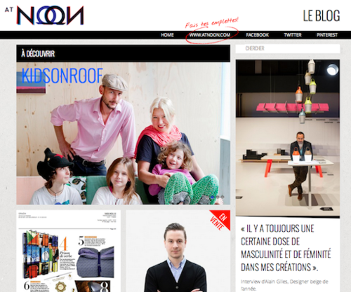 AtNoon.com : pour et par les designers de demain