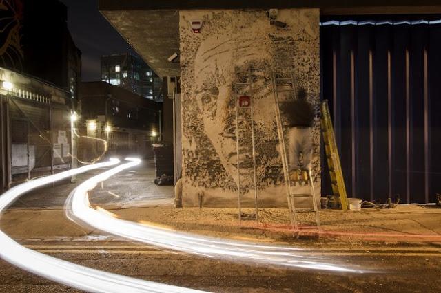 Expo solo de Vhils à la Lazarides de Londres - Street Art