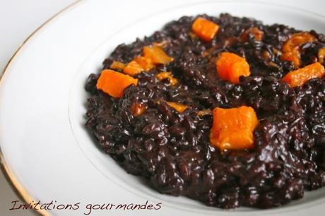 RISOTTO NERONE (VENERE) À LA CITROUILLE