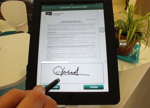 Signature sur iPad