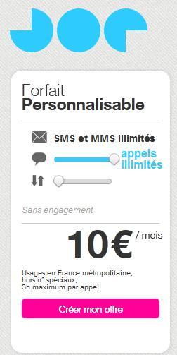 Joe Mobile lance un forfait personnalisable à partir de 5 €