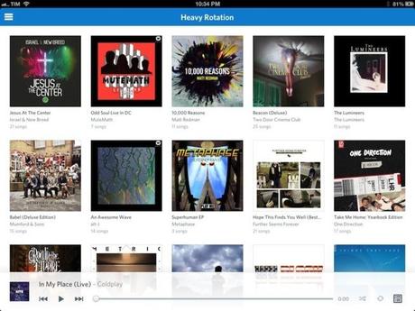 Rdio, la musique en streaming sur iPhone et iPad se refait une beauté...