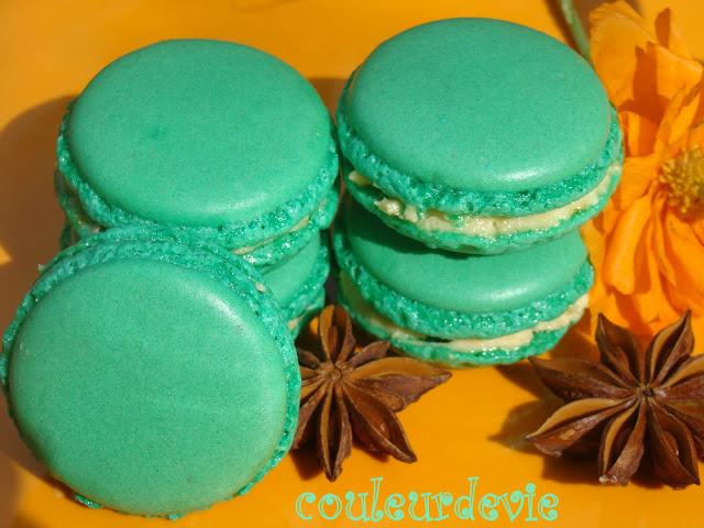 Macarons anis et orange