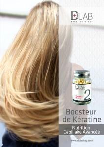 Booosteur de Kératine D-Lab Beauté des cheveux abîmés : Complément alimentaire beauté cheveux