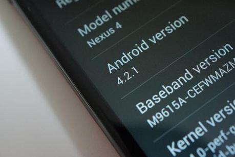Mise à jour Android 4.2.1 pour Nexus 4, 7, 10 et Galaxy Nexus
