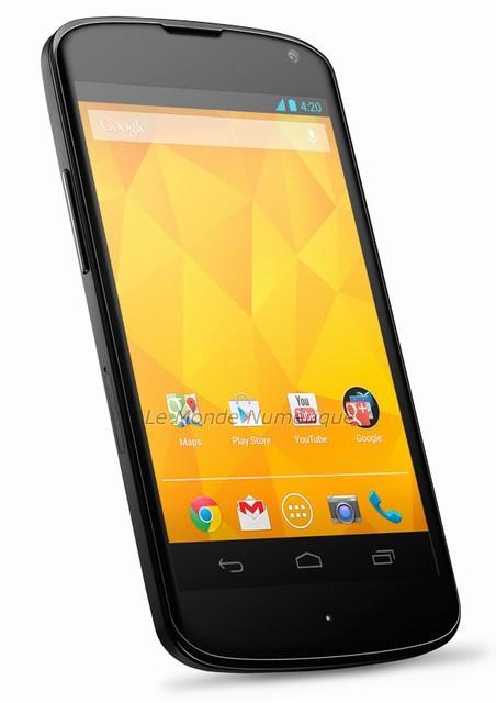 Test du smartphone Google Nexus 4 LG-E960