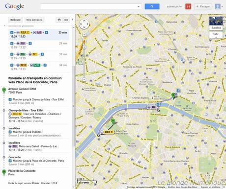 Les transports en commun parisiens débarquent sur Google Maps