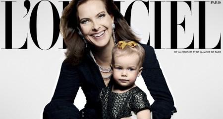 Carole Bouquet pose avec sa petite-fille en Une de L’Officiel