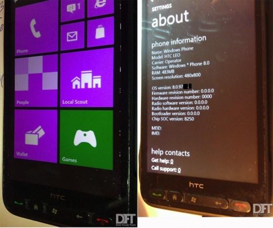 Windows 8 porté sur un HTC HD2