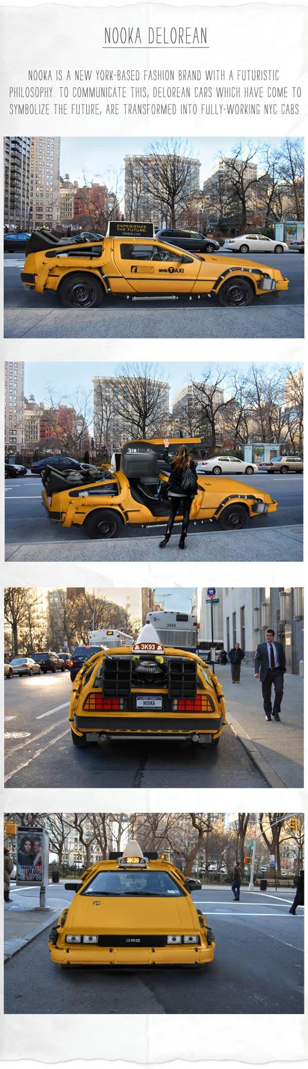 Nooka concept : des taxis DeLorean à New-York