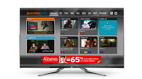 Jeuxvideo.com sur la Smart TV LG