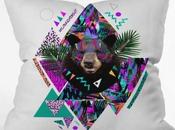 Cadeau Noël: coussin graphique designs Kris Tate