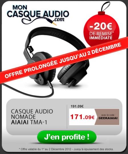 [Offre JDG] Le casque Aiaiai TMA-1 à 170€ !