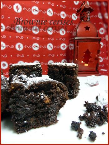 Brownie aux cerises pour les 5 ans de mon blog !