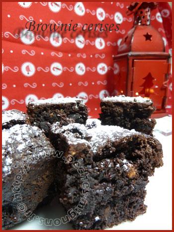 Brownie aux cerises pour les 5 ans de mon blog !