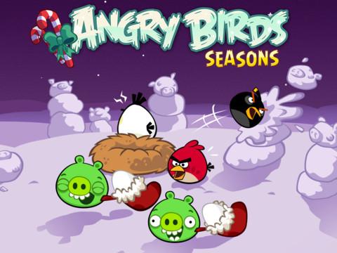 Angry Birds Seasons mis à jour pour Noël