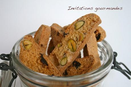 BISCOTTI AUX CANNEBERGES ET AUX PISTACHES