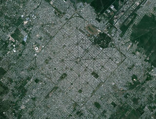 Les villes nouvelles ou Planned Cities vues du ciel - Image Satellite
