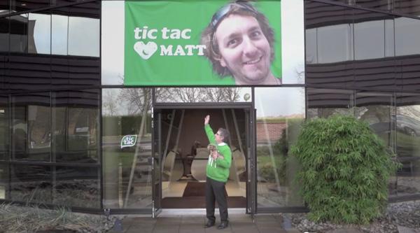 Matt, le millionième fan de Tic Tac devient une véritable star