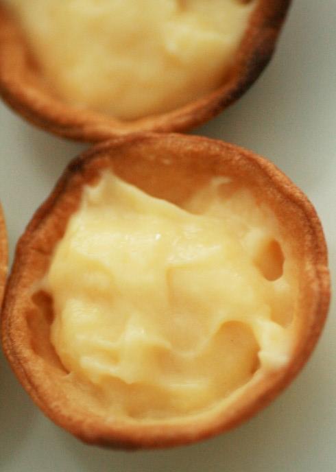 crème pâtissière dans tarte