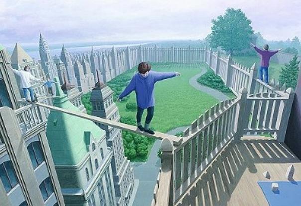 Wonderful Optical Illusion By Rob Gonsalves