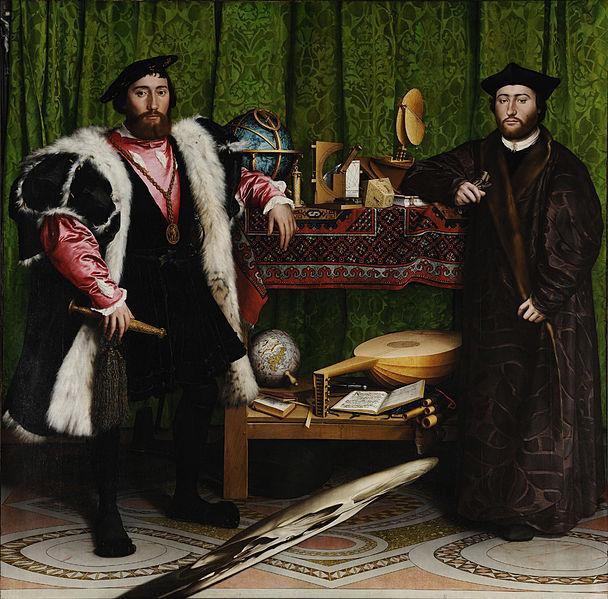Fichier:Hans Holbein the Younger - The Ambassadors - Google Art Project.jpg