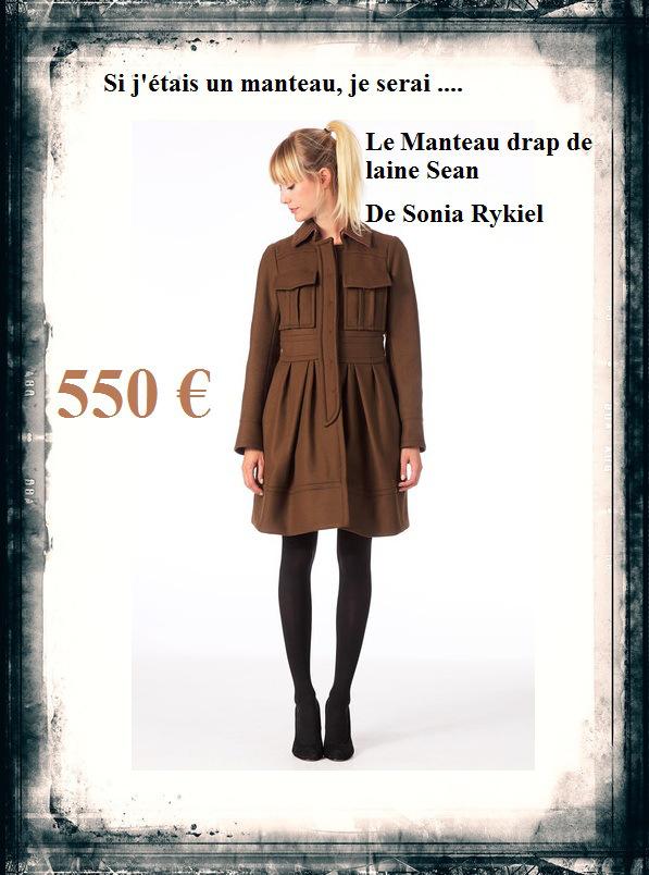 [Si j'étais...] Un manteau, je serai Sonia