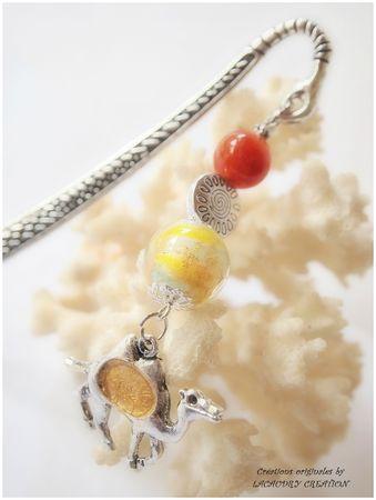 marques pages sahara or et chameau pour katou