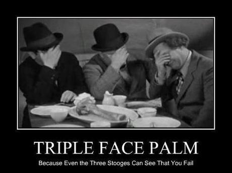 triple facepalm