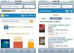 site mobile amazon 250x182 Comment choisir entre une appli ou un site mobile quand on est e commerçant ?