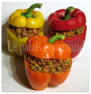 Poivrons farcis à la sauce aigre-douce